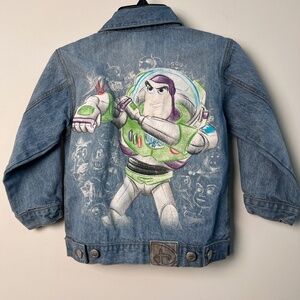 Disney Store Studio Collection Kids XS 4 Buzz Lightyear Toy Story Jean Jacket